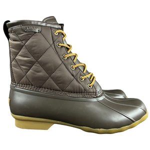 Sperry Men's Top-Sider Saltwater Nylon Brown Duck Boots STS24866 Sizes 10.5-12 M